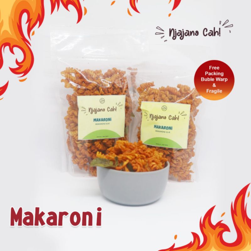 

[TERLARIS] Snack Macaroni Ulir Spiral Camilan Pedas Jeruk Purut Snack Lebaran