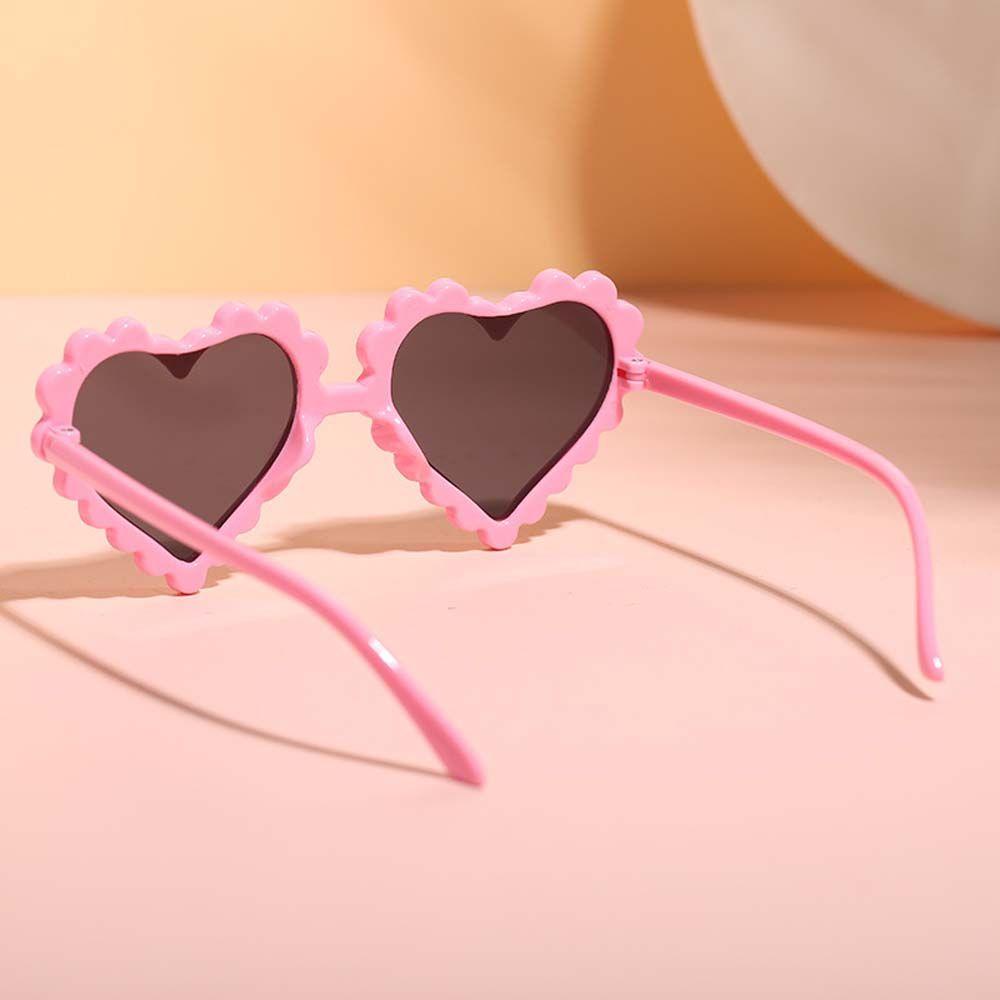 Mxbeauty Heart Kids Sunglasses Lovely Girls Kacamata Matahari Cinta Hati Lucu Pelindung Mata Anak Sunglasses