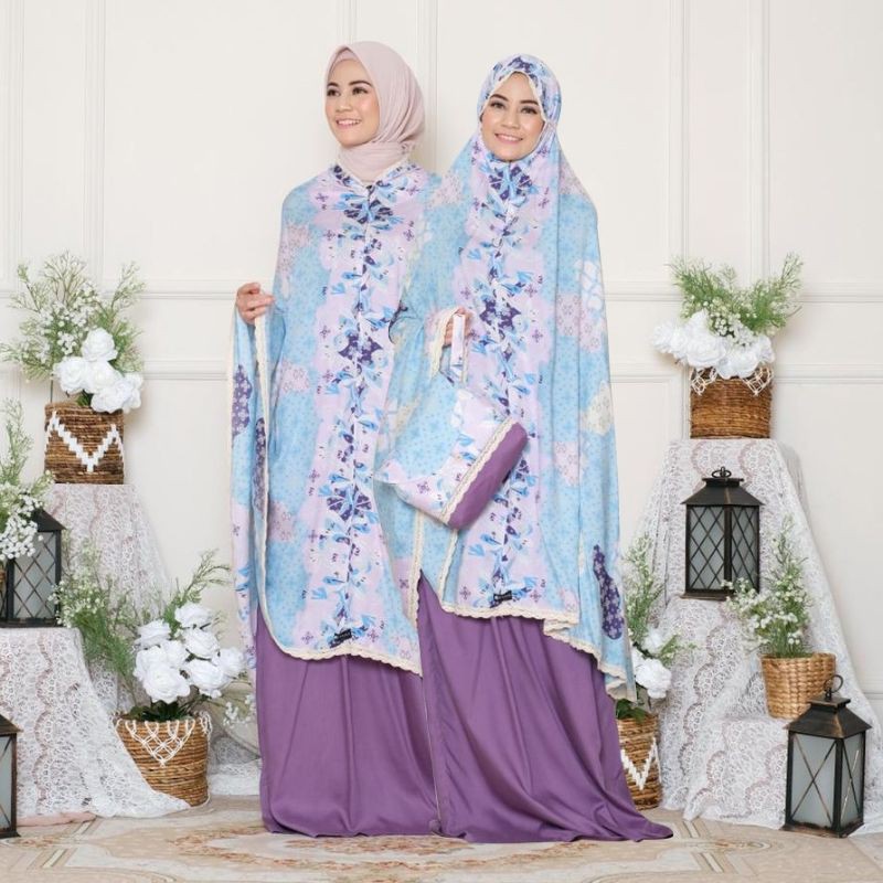 Mukena Zianisa Kombinasi Davana Purple 2in1 Best Seller