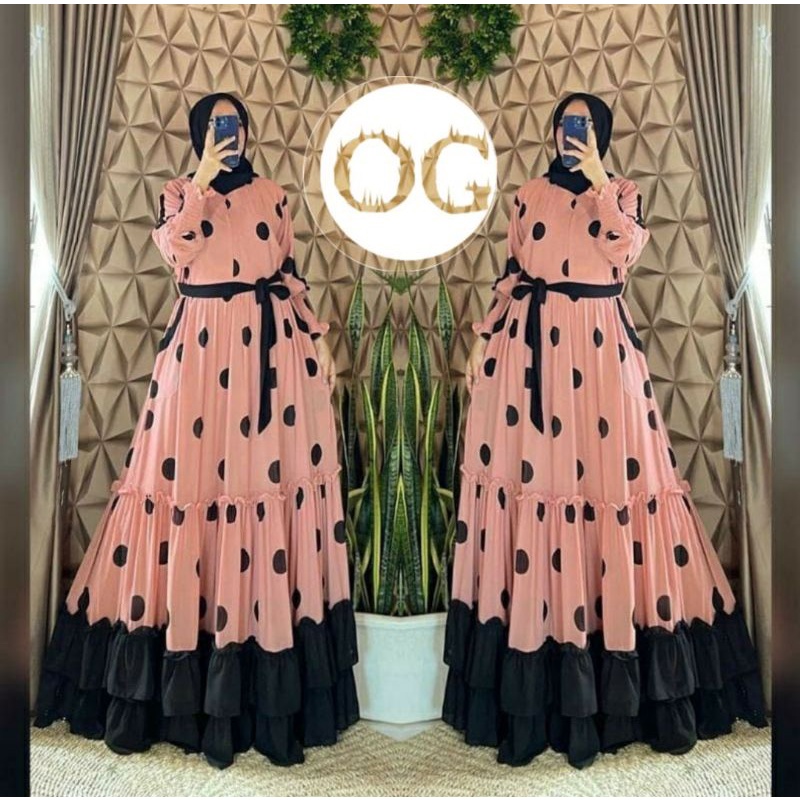 [PROMO] GAMIS POLKADOT REMPEL KELILING SUPER JUMBO XXL_GAMIS POLKADOT MONALISA_GAMIS POLKADOT CERUTY_GAMIS TERLARIS_GAMIS TERMURAH_POLKA  REMPEL KELILING SUPER JUMBO-5-XXXL[125-145KG] GAMIS MONALISA REMPEL CERUTY/BUSUI/TALI PINGGANG