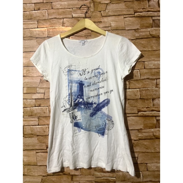 Bossini white tee kaos original