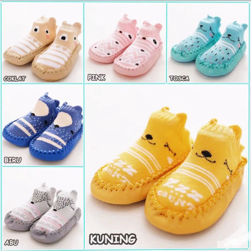 Sepatu Kaos Kaki anak Bayi(Baby prewalker anti selip