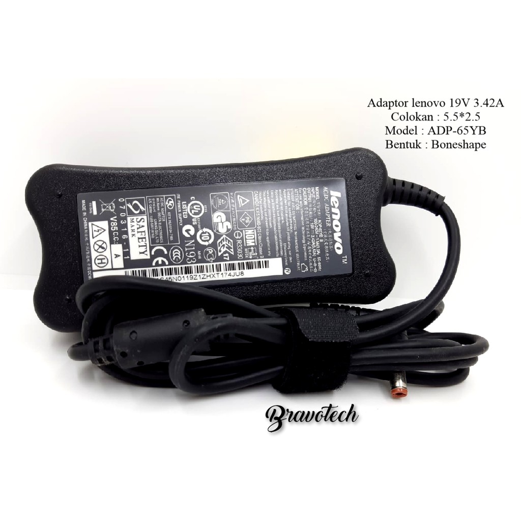 Lenovo Adapter Charger Laptop IBM ThinkPad i1436 i1450 i1451 i1452 i1472 19V 3.42A 5.5*2.5 BoneShape
