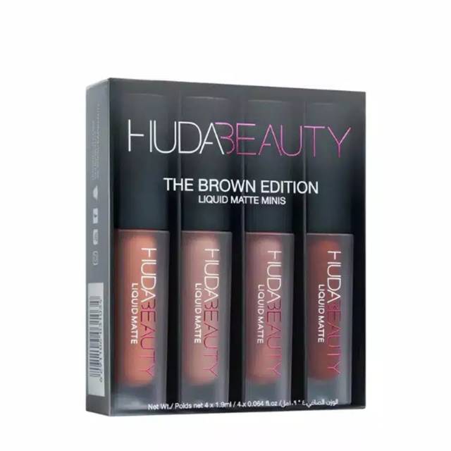 Medan Termurah  (Satu box isi 4) Lipstick HUDA beauty Edition