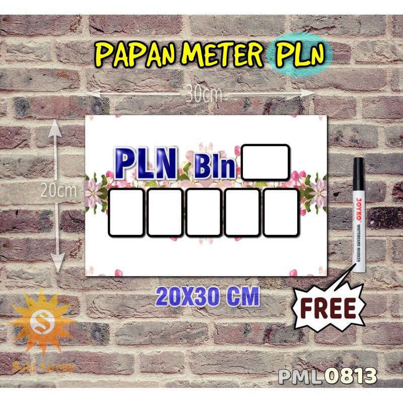 

Safa Papan Meter Listrik PLN PAM motif Unik - Flower 13