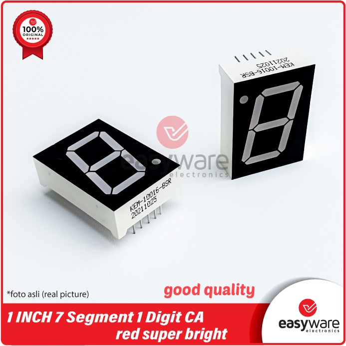 7 Segment 1 INCH CA Super Bright KEM Original LED SEVEN SEGMENT