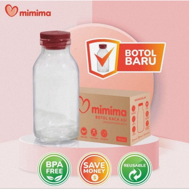 Mimima Botol Kaca ASI Isi 10 pcs