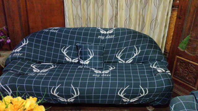 Cover Sofa Motif Menarik Anti-selip Sarung Cover Sofa 1 2 3 4 Seater Sarung Sofa Penutup Sofa