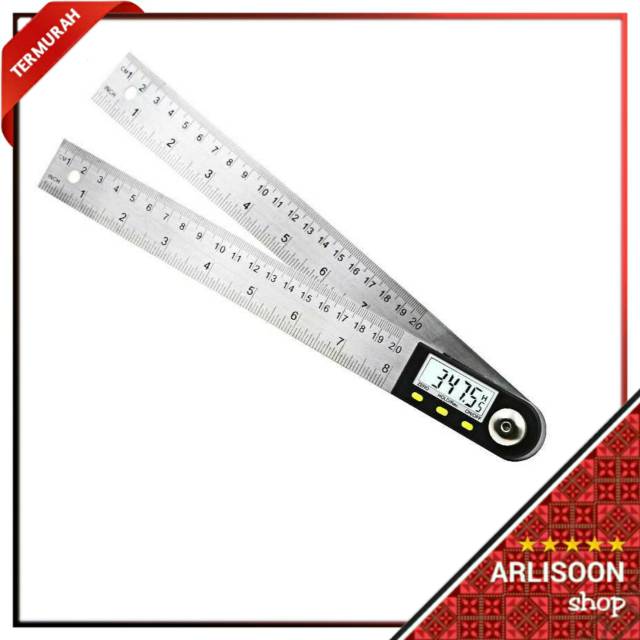 

Penggaris Digital Inclinometer Goniometer Angle 200mm - JIG-200