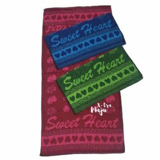 Handuk Mandi Motif 50x100cm ukuran Medium Handuk Travel - SWEET HEART