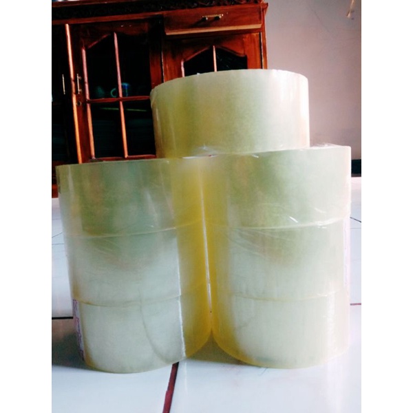 

Lakban Bening Coklat 45mm 90 yard/ Lakban Bening Coklat 2 inch