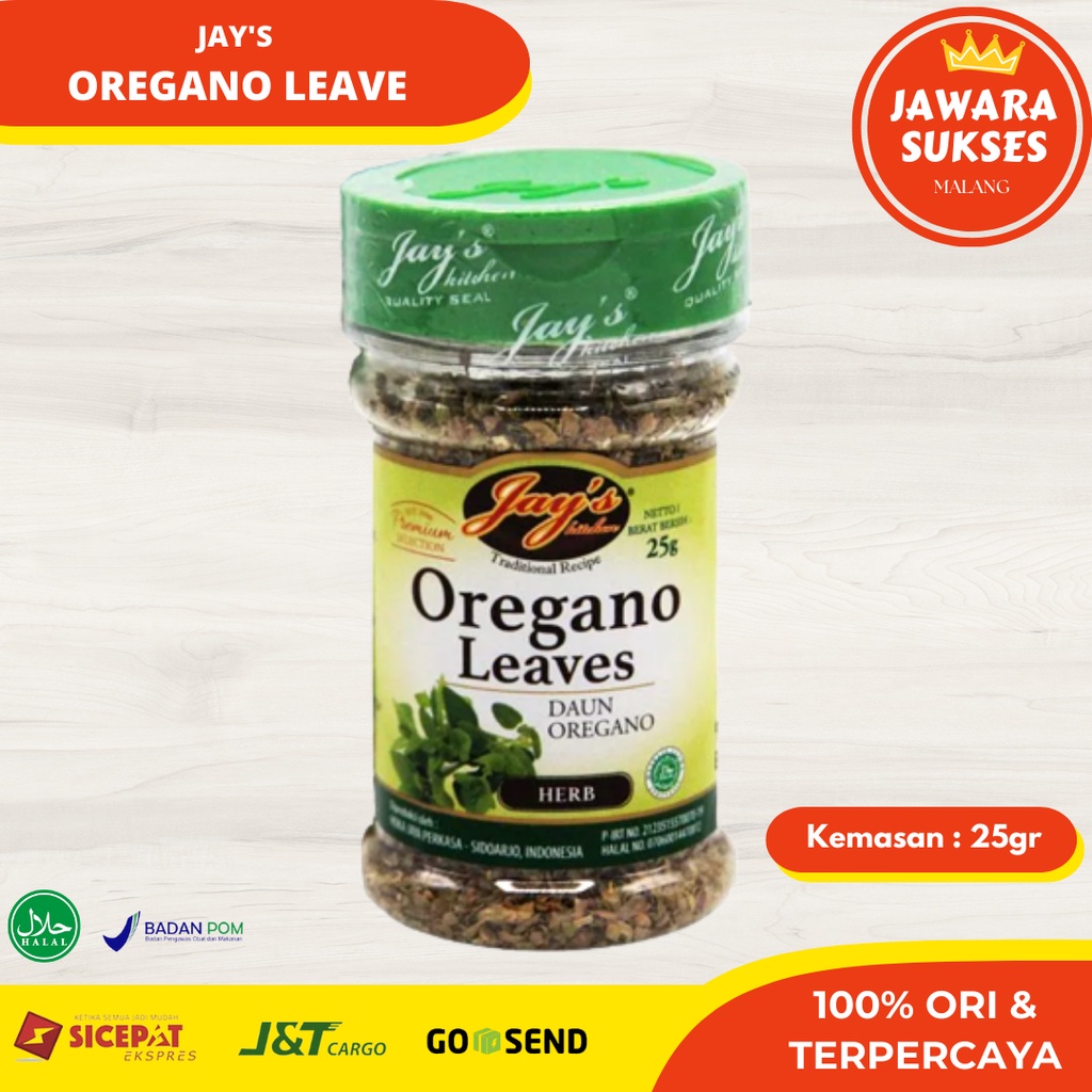 

Jays Oregano Leaves 25 gr | Daun Oregano Kering