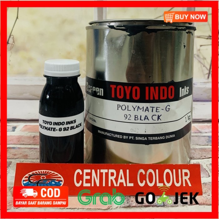 

(BISA COD) Tinta Toyo Polymate-G 92 Black Tinta Sablon Plastik - 1KG