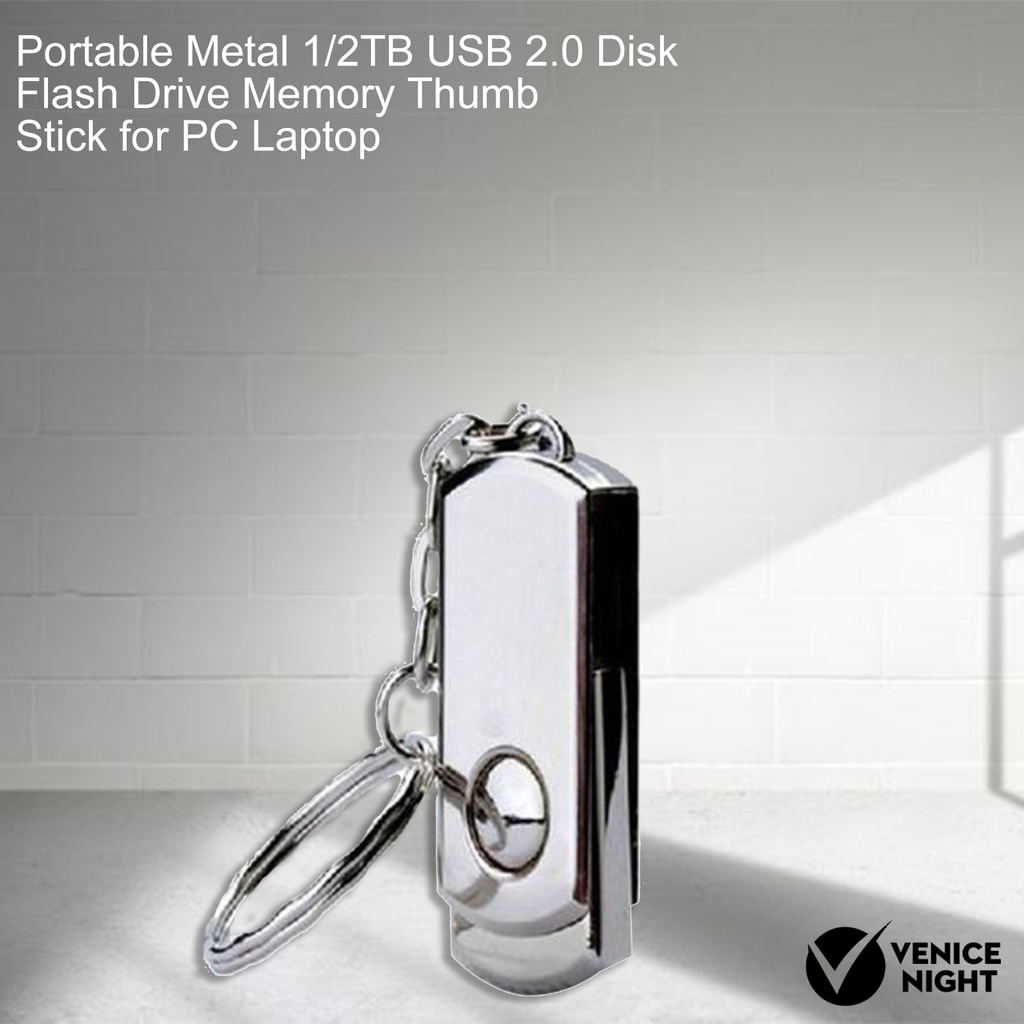 (SF) Flashdisk USB 2.0 Kapasitas 1 / 2TB Bahan Metal Untuk PC / Laptop