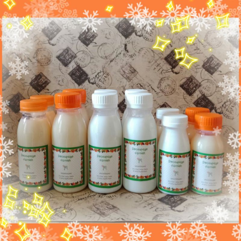 VARNISH DECOUPAGE VERNISH DECOUPAGE PERNIS DECOUPAGE KERAJINAN DECOUPAGE