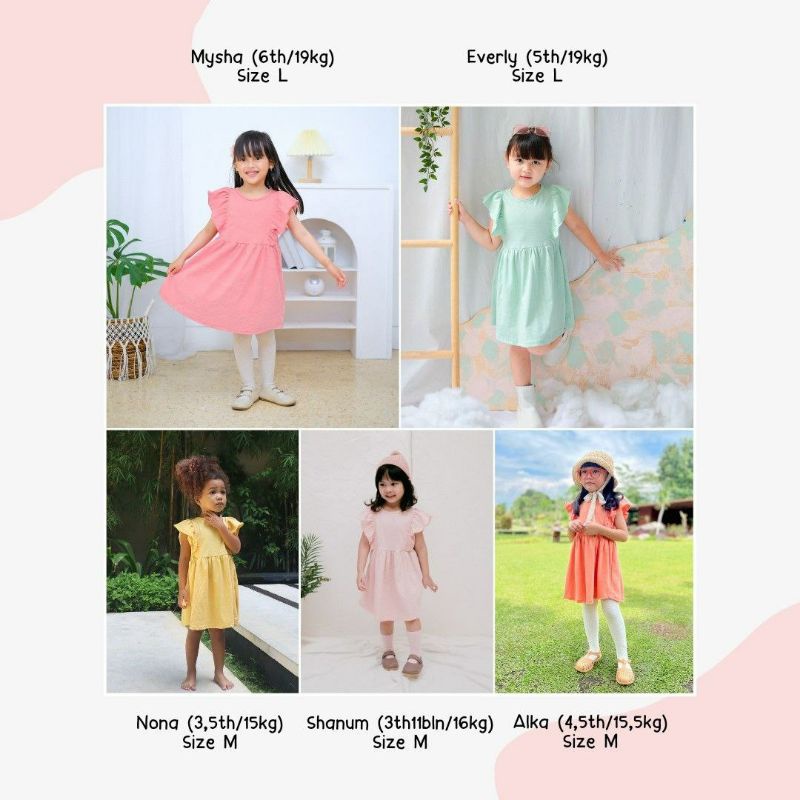 Dress anak perempuan 1-6 tahun