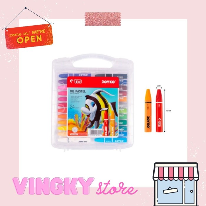 

Trendi Crayon / Oil Pastels Titi Joyko 24 Warna Diskon