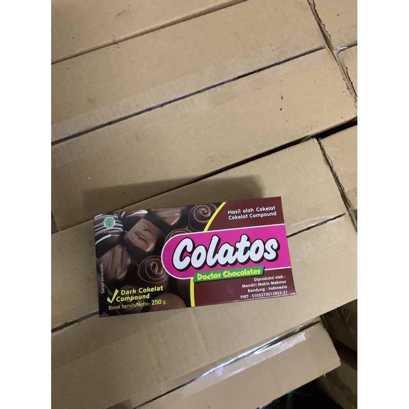 

coklat block colatos kemasan 250 gram