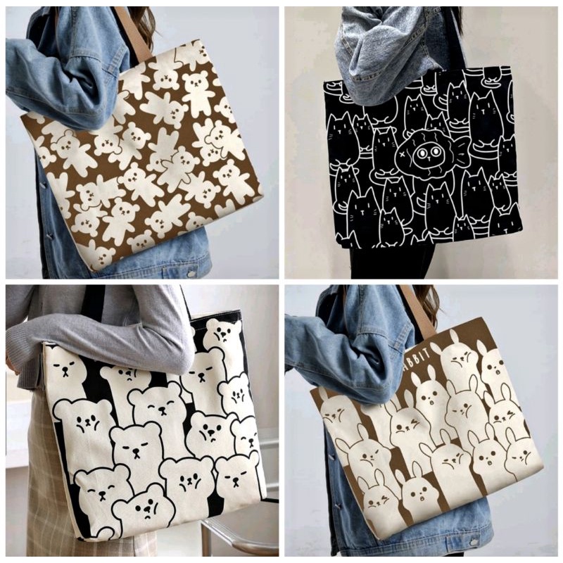 Totebag Biu-Biu varian sablon