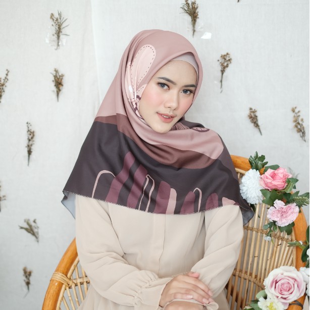 KERUDUNG SEGI EMPAT PRINTING MOTIF JILBAB SEGIEMPAT HIJAB SEGIEMPAT SCARF LESTARI