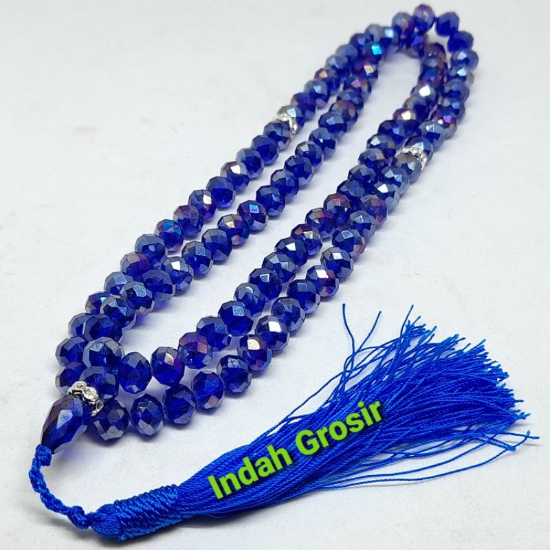 TASBIH BATU KRISTAL BERKILAU 8MM 99BUTIR/TASBIH KRISTAL