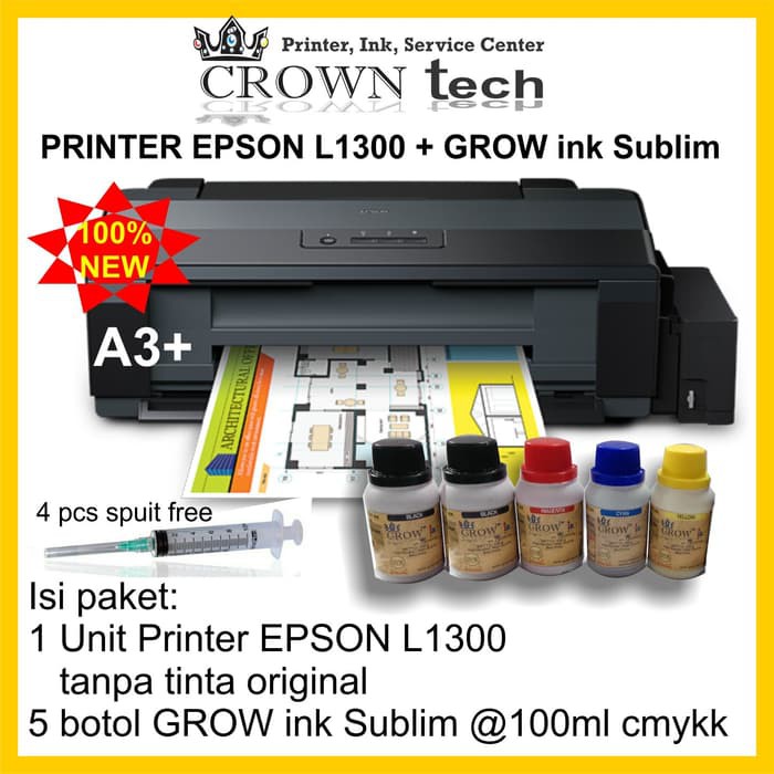 

Epson L1300 printer A3 + GROW INK Sublim