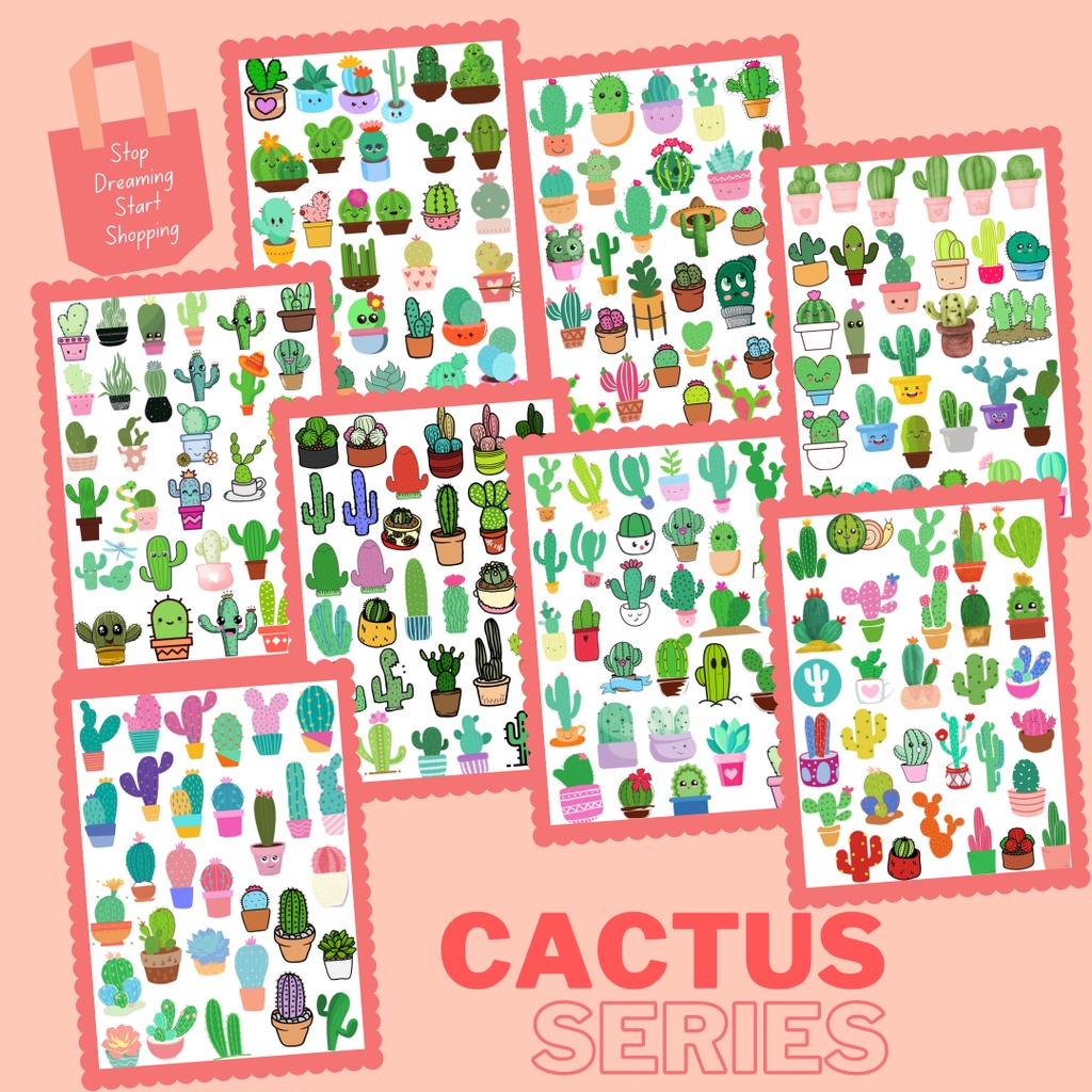 

Stiker lucu kaktus series
