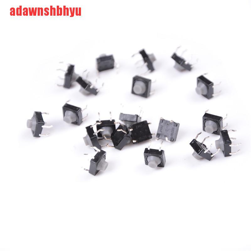 20 Pcs Miniatur Tombol Tekan Tactile Micro 4 Pin