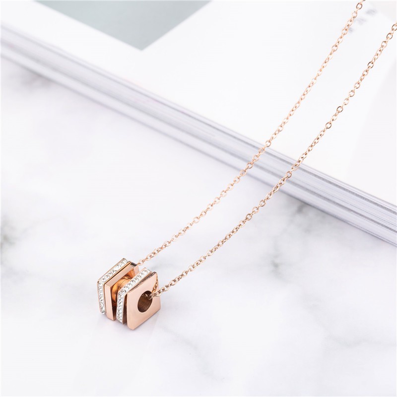 [New] Kalung fashion aksesoris titanium mini korea hadiah wanita cewek 316L anti karat KK049