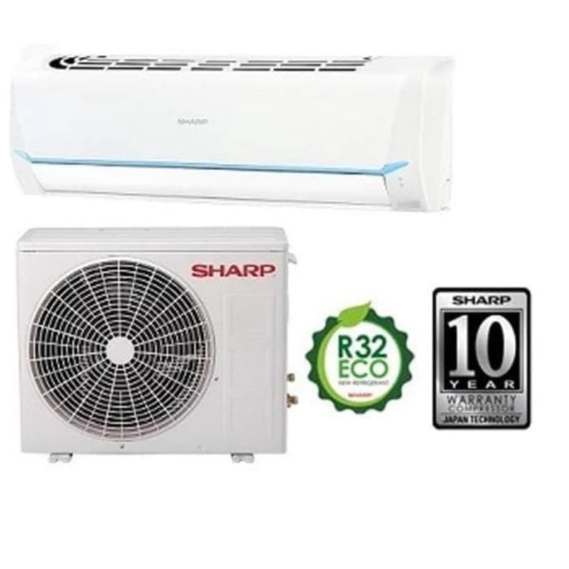 AC SHARP 1/2 PK AH-AP05UDL SAYONARA PANAS LOW WATT LOW VOLTAGE + PASANG &amp; MATERIAL