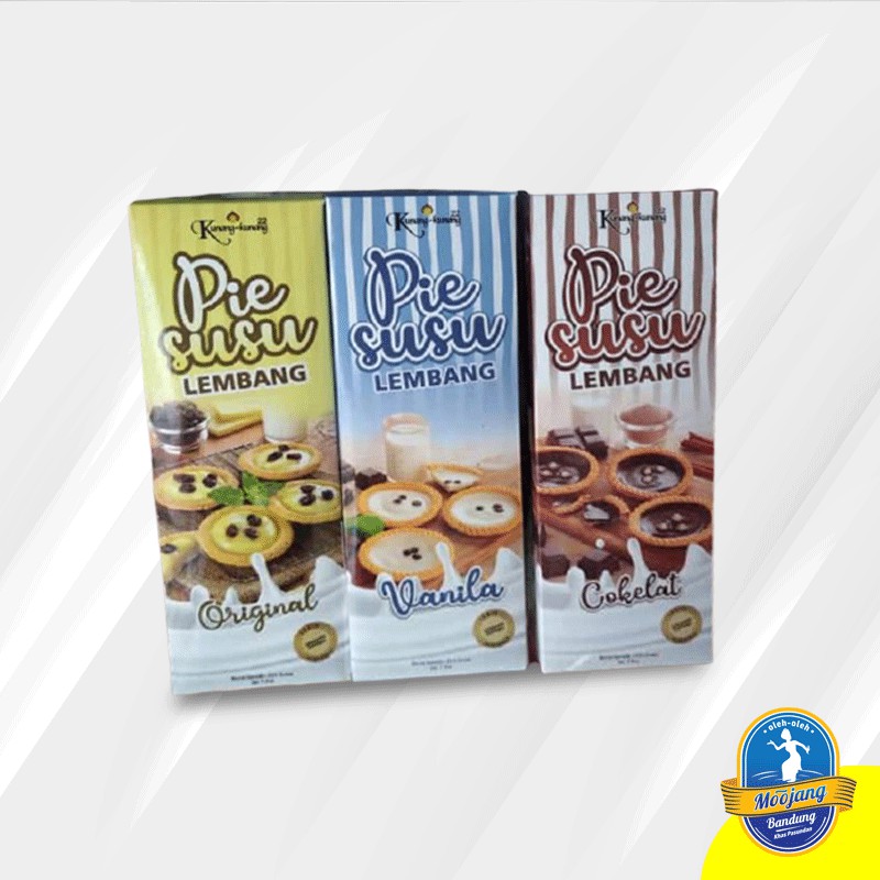 Pie Susu Lembang  khas bandung Pie Susu Kunang Bandung varian original coklat vanila pisang coklat