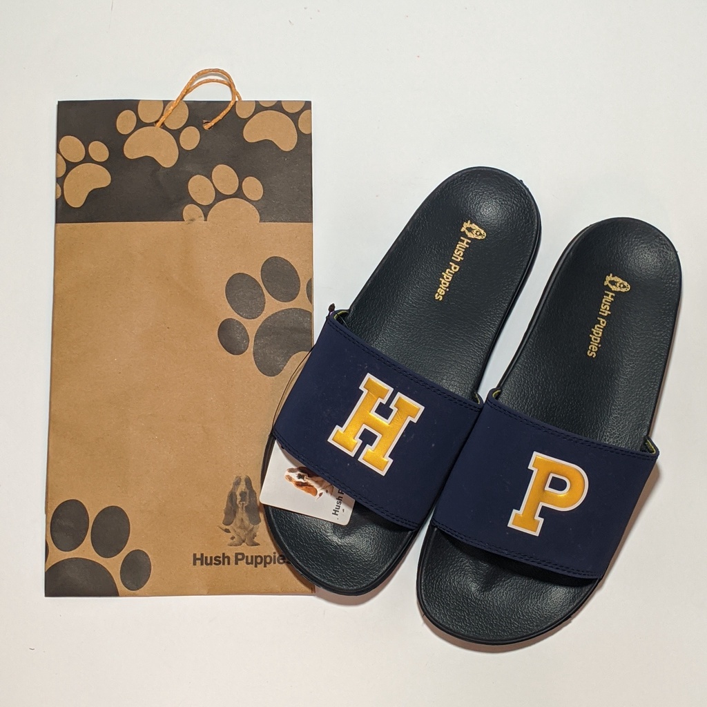 SANDAL Hush Puppies - Black Gold HP Slippers sandals PRIA WANITA UNISEX CASUAL