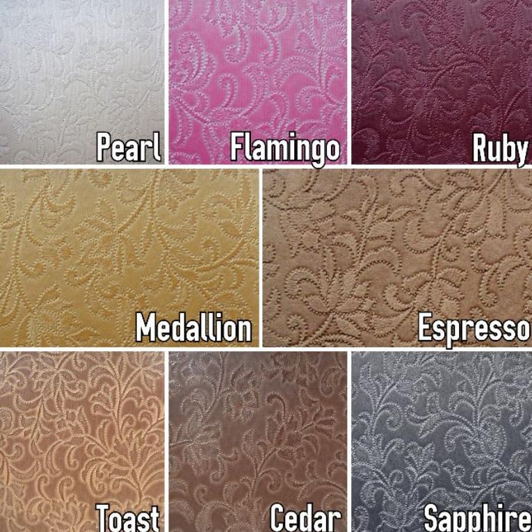 11.11 SALE  Bahan Kain Oskar Kulit Sintetis Sofa / Jok / Kursi Motif Bunga - Linen terbaru