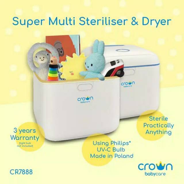 (Baby Club Itc Bsd) Crown Baby Super Multi UV Steriliser And Dryer CR7888