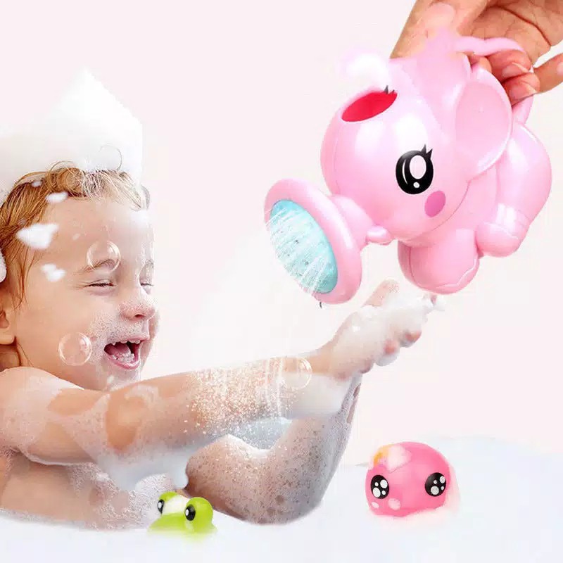 ( zwq ) MAINAN MANDI ANAK BENTUK GAJAH LUCU BABY BATH TOYS / ELEPHANT SHOWER