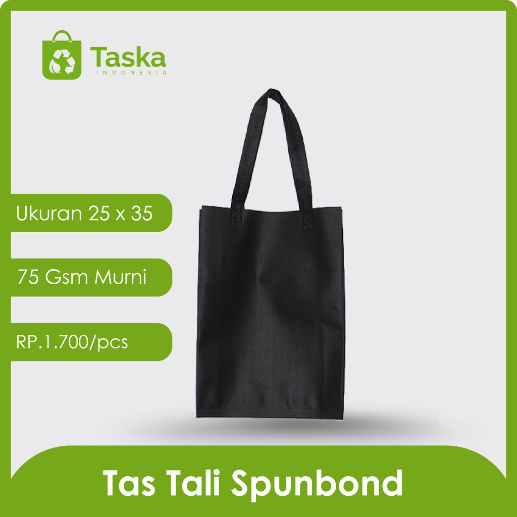 

Tas Press Spunbond Tali 25x35 ( warna hitam ) Rp.19.000/Lusin