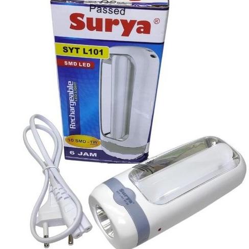 【GROSIR】 Surya SYT L101 Senter LED Super Terang / Lampu Emergency 2 in 1 Rechargeable