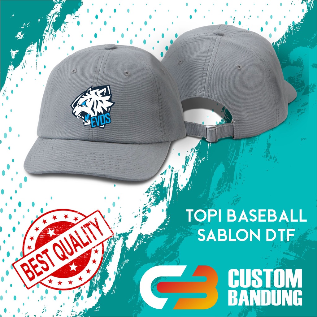 Topi Baseball EVOS ESPORT Pria Wanita Topi Cap Bisa Tulis Nama Bisa COD Original High Premium Quality