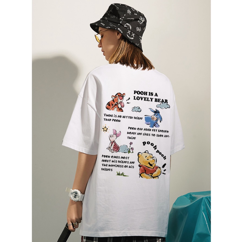 Kaos Pendek Kaos Atasan Wanita Putih/T-shirt Import/Baju Oversize Putih Wanita (realpict)