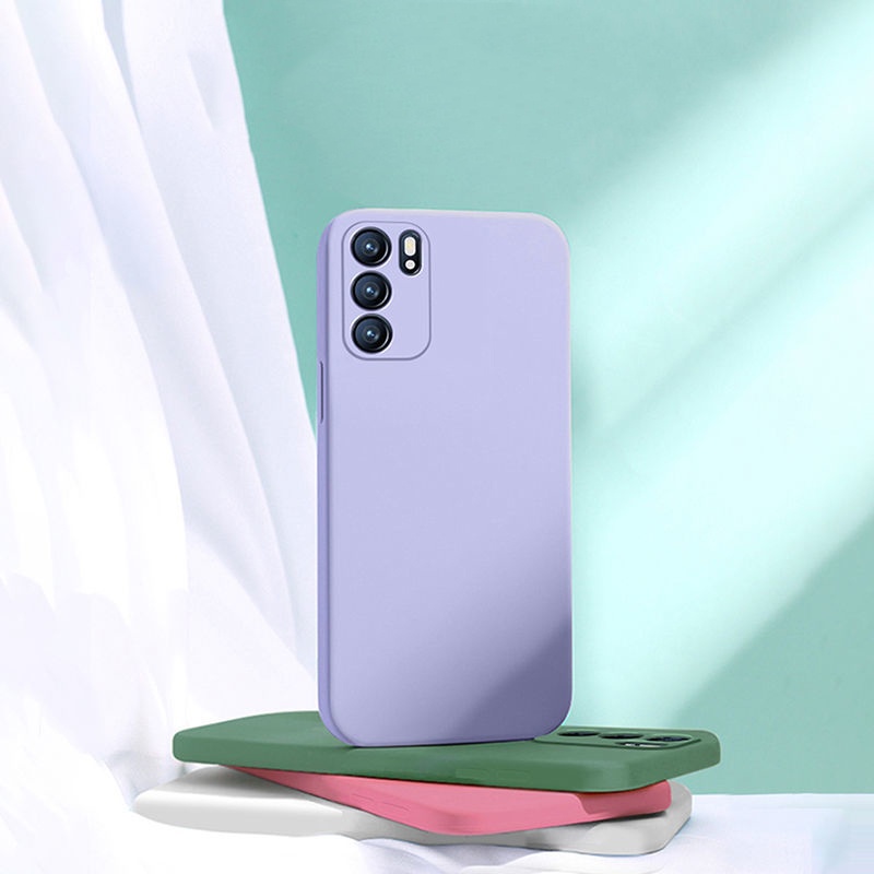 Soft Case Silikon Warna Permen Untuk OPPO Reno 6Z 6 Pro 5 A16 A74 A54 4G 5G