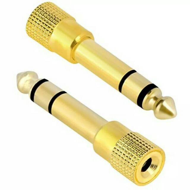 Jual perubah jack 3.5mm to 6.5mm sambungan hp ke mic speaker salon