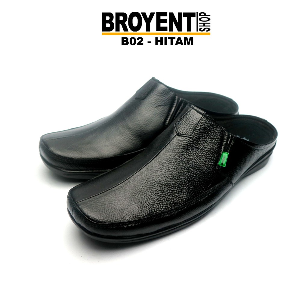 Sandal Sepatu Pria Bustong Kulit Asli B02