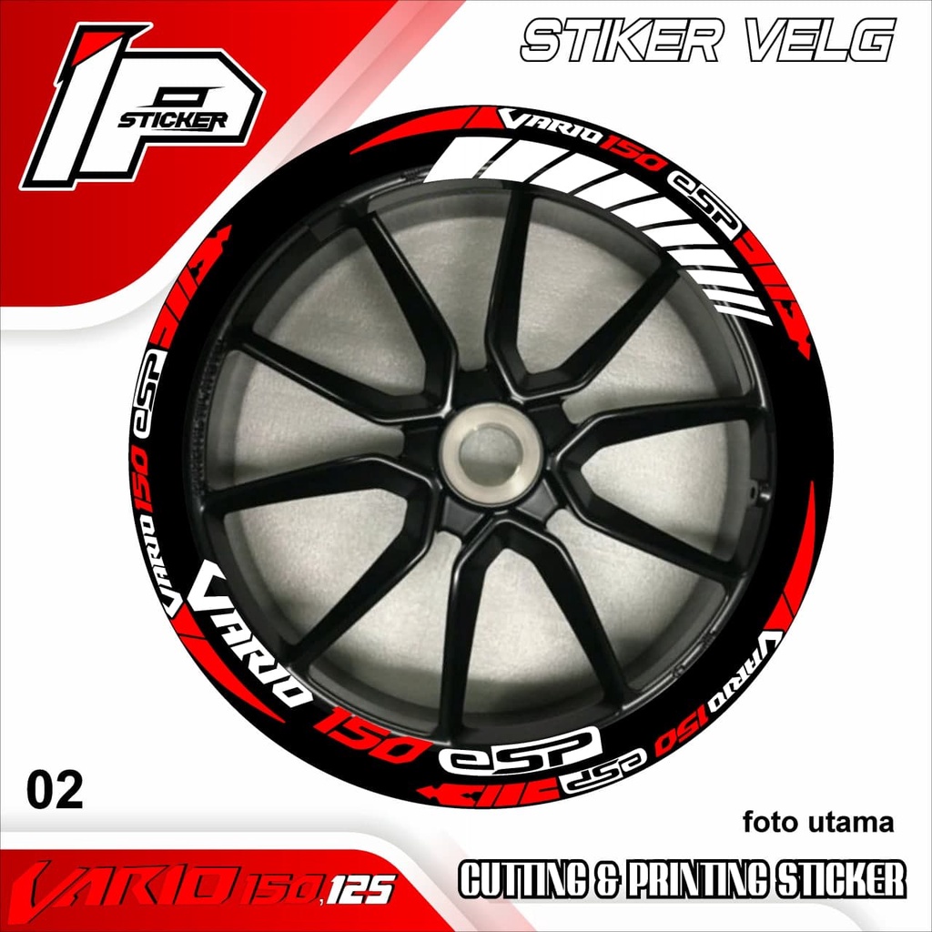 Stiker Velg VARIO 150 125 - Stikter Velg Variasi List Honda VARIO 150 125 02 Design IPING STICKER