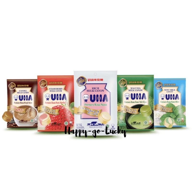 

Permen UHA Candy Milk Matcha Strawberry 42 - 51 gr