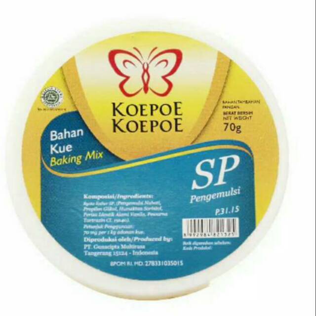 

SP Emulsifier Koepoe 70gr Stabiliser