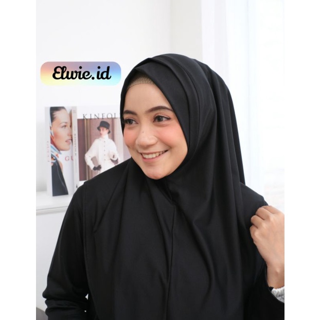SLIT ON HIJAB - HIJAB MASKER - SLIP IN - HIJAB JILBAB KERUDUNG BERGO INSTAN SLIP IN MASKER - PROPERH