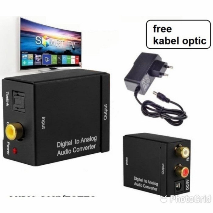 AUDIO CONVERTER OPTICAL BUAT SUARA TV KE SPEAKER ATAU KE AMPLI.