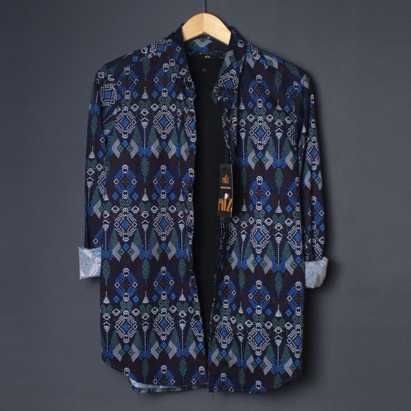 NEW ARRIVAL DISTRO BATIK PRIA BORDIR SOGAN HRB026 BATIKAF NOTOARTO BATIK IPNU-IPPNU HEM PRIA Bel-TORPEDO NAVY ORI