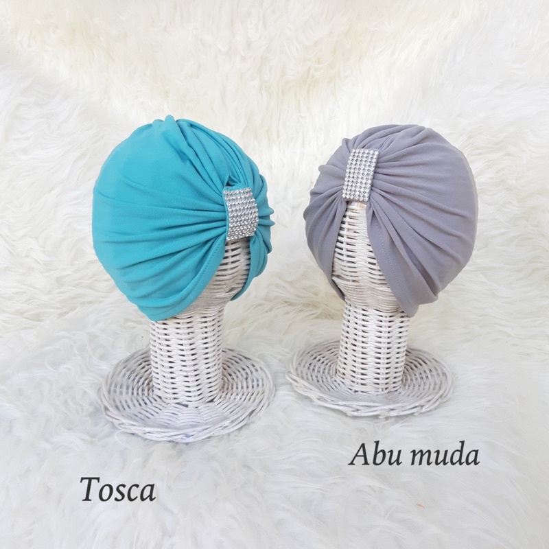 1 Set 2 Pcs Turban Mutiara | Turban Lucu | Turban Bagus | Turban Bayi | Turban Anak | Ciput Anak | BISA C.O.D