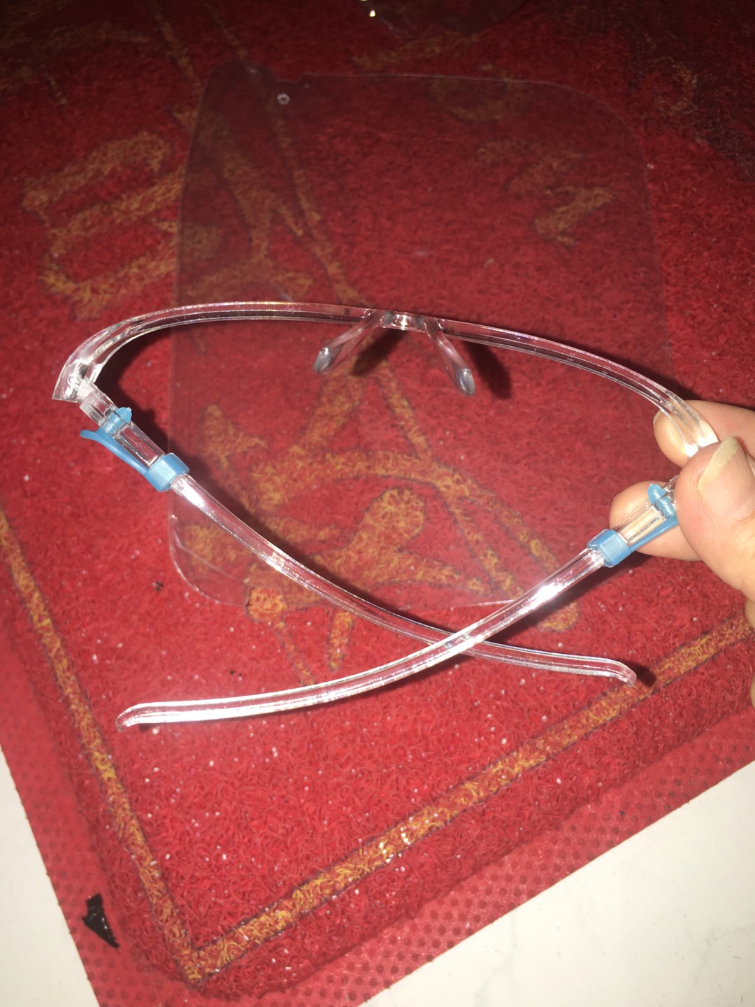 Amigoa Kacamata Goggles Transparan Proteksi Full Face